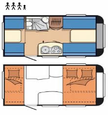 Rozklad przyczepa Hobby 400KB